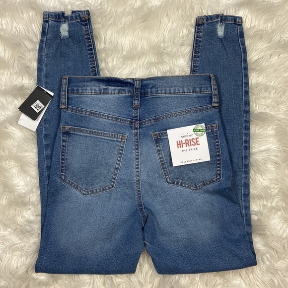 Celebrity Pink “The Spice” Distressed Hi-Rise Denim Jeans - Picture 2 of 9